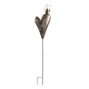 Plantensteker hart met kroon LED 20x7x115 cm