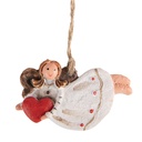 Decoratie hanger engel 7x1x5 cm