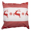 Federe Cuscini Bianco Rosso 45x45 cm