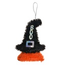 Decoratie hanger heksenhoed 12x3x15 cm