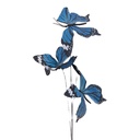 Decoratie tak met vlinders 10x10x65 cm