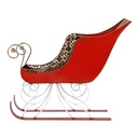 Decoratie slee 37x16x31 cm