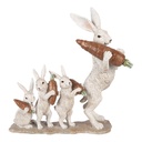 Decoratie konijnen 34x13x33 cm
