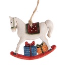 Decoratie hanger hobbelpaard 7x1x7 cm