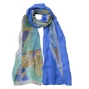 Sjaal 50x160 cm blauw