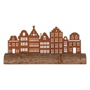 Decoratie huizen 25x5x8 cm