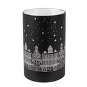 Waxinelichthouder met LED Ø 8x12 cm / 3xAA