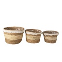 Mand (3) Ø 32x25 / Ø 28x21 / Ø 24x18 cm