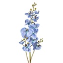 Deko Ast mit Blumen Blau Grün 15x8x116 cm