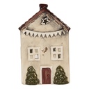 Waxinelichthouder huisje 10x8x15 cm