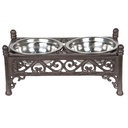 Dieren voerbak 28x15x13 cm / 2x500 ml