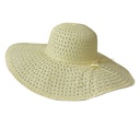 Hoed 57 cm beige