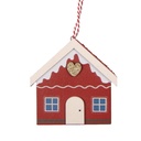 Decoratie hanger huis 8x3x8 cm
