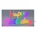 Wandlamp neon Happy Birthday 31x4x16 cm