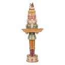 Decoratie notenkraker met schaal 15x15x41 cm