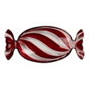 Glass Bowl Red 23x11x4 cm