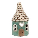 Waxinelichthouder huis Ø 11x20 cm
