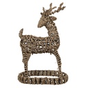 Decoratie rendier 30x20x49 cm