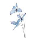 Decoratie tak met vlinders 10x10x65 cm