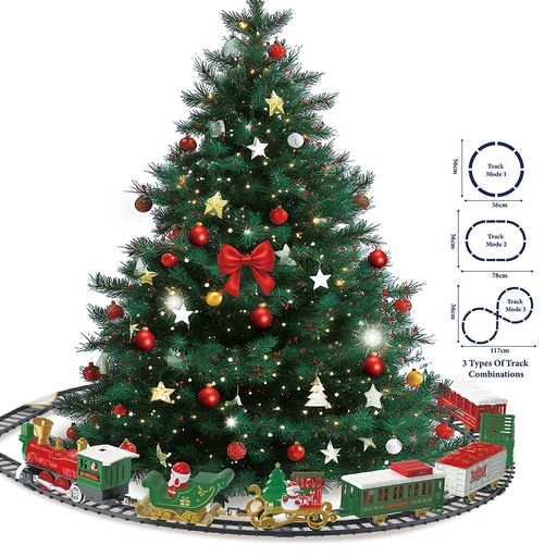 Decoratie Kerst trein 117x56x5 cm