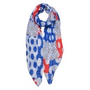 Sjaal 90x180 cm blauw