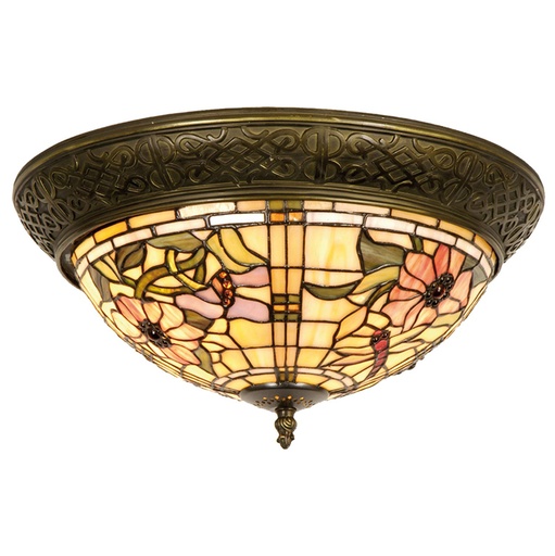 Plafondlamp Tiffany Ø 38x19 cm E14/max 2x40W