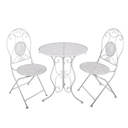 Tafel + 2 stoelen Ø 60x70 / 50x40x93 cm (2)