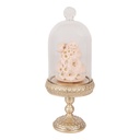 Stolp met decoratie Ø 7x17 cm