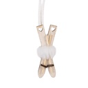 Decoratie hanger ski's 3x1x7 cm
