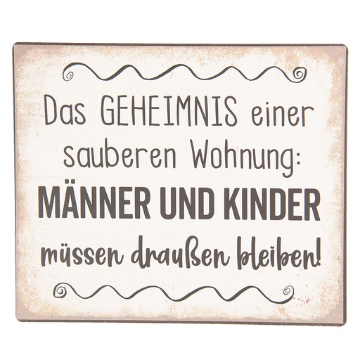 Tekstbord 15x1x13 cm