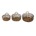Manden (3) Ø 39x15 / Ø 34x13 / Ø 29x11 cm