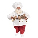 Decoratie kerstman 17x12x27 cm