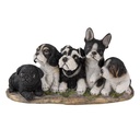 Decoratie honden 33x12x17 cm