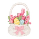 Decoratie mandje 14x11x18 cm