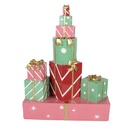 Decoratie van opgestapelde cadeautjes 28x12x36 cm