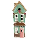 Waxinelichthouder huis 12x9x28 cm
