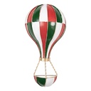 Wanddecoratie luchtballon 16x8x33 cm