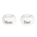 Tandenborstelhouder dad/mom Ø 5x3/ Ø 5x3 cm (2)