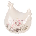 Decoratie kip 12x11x13 cm