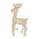 Decoratie rendier met LED 38x25x76 cm / 3xAA