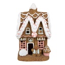 Decoratie huis met LED 22x18x39 cm