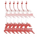 Decoratie hanger rendier 13x13x1 cm (12)