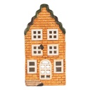 Waxinelichthouder huisje 9x10x19 cm