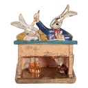 Decoratie konijnen 11x7x11 cm