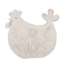 Decoratie kip 15x6x14 cm