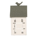 Decoratie huis 12x12x27 cm