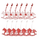 Decoratie hanger hobbelpaard 13x13x1 cm (12)