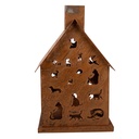 Decoratie huis 15x15x25 cm