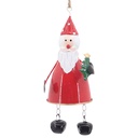 Decoratie hanger kerstman 11x11x29 cm