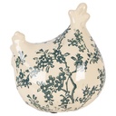 Decoratie kip 12x11x13 cm